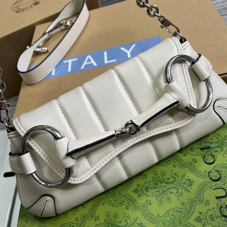 G*u*i horsebit chain small shoulder bag