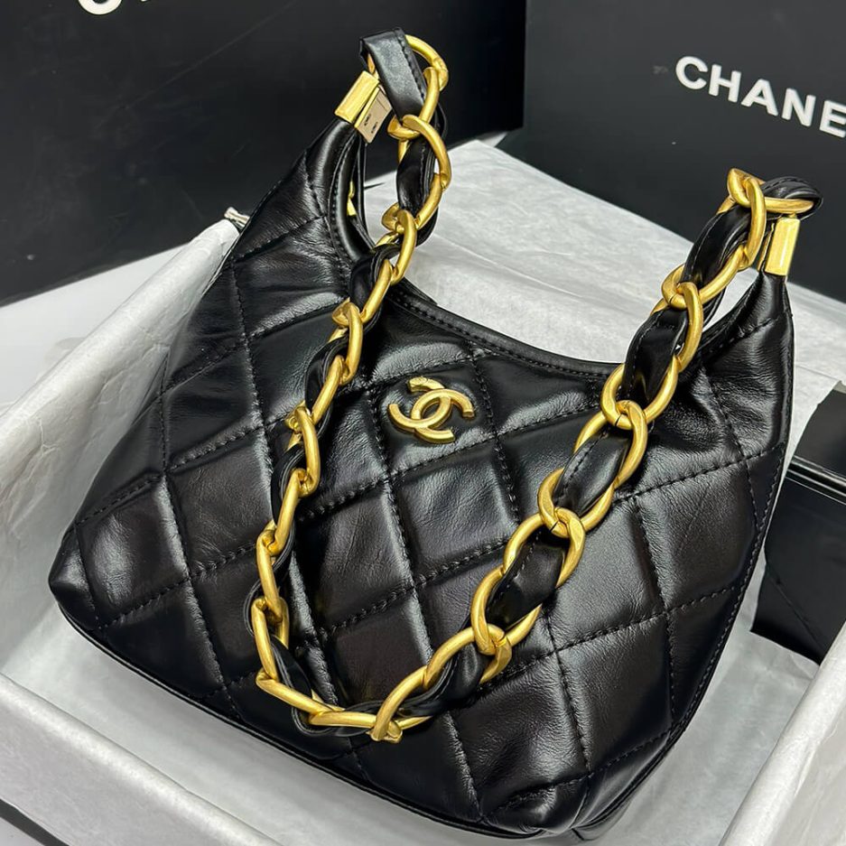 Ch*el small hobo bag