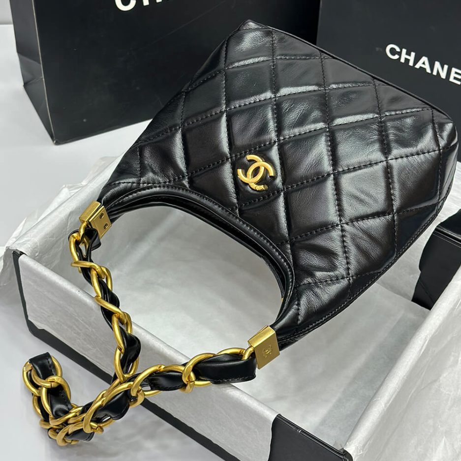 Ch*el small hobo bag