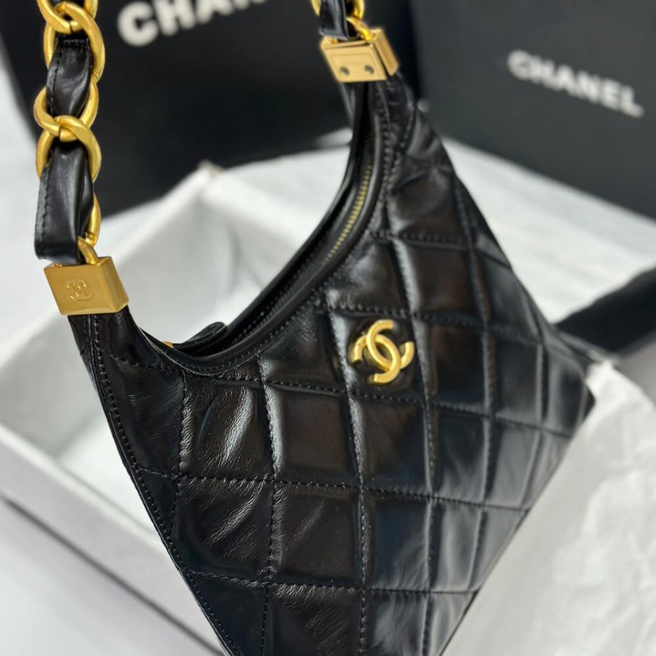 Ch*el small hobo bag