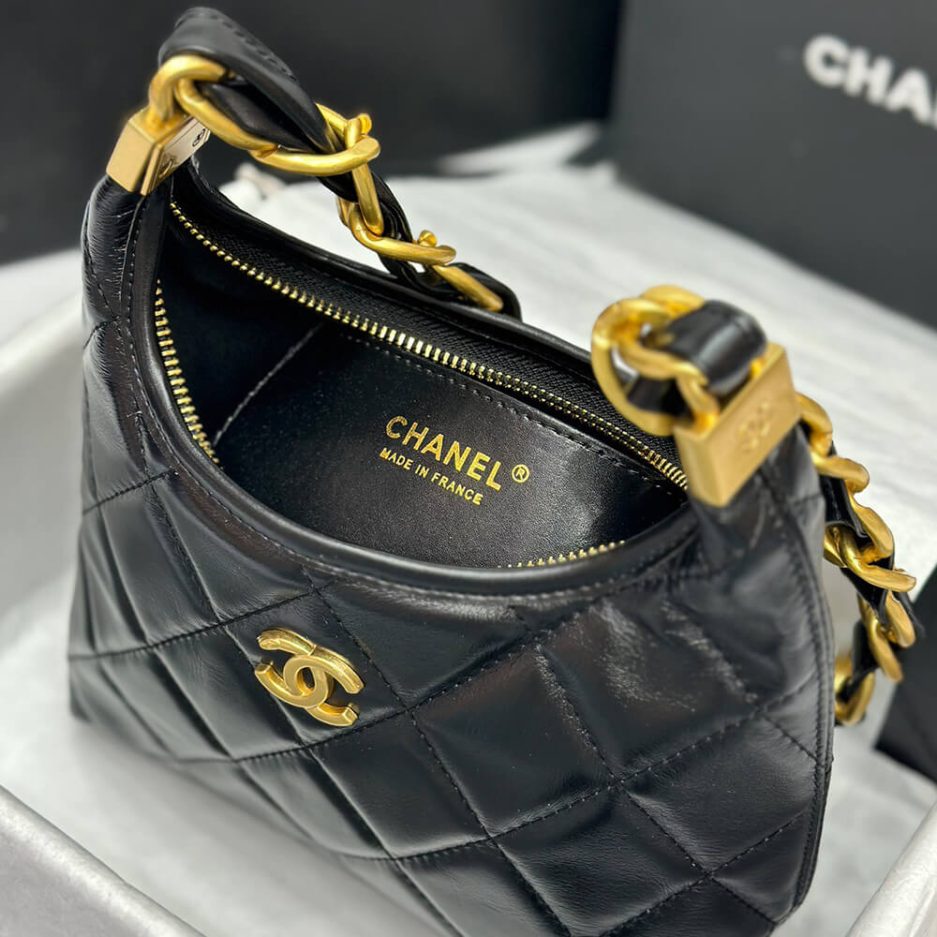 Ch*el small hobo bag