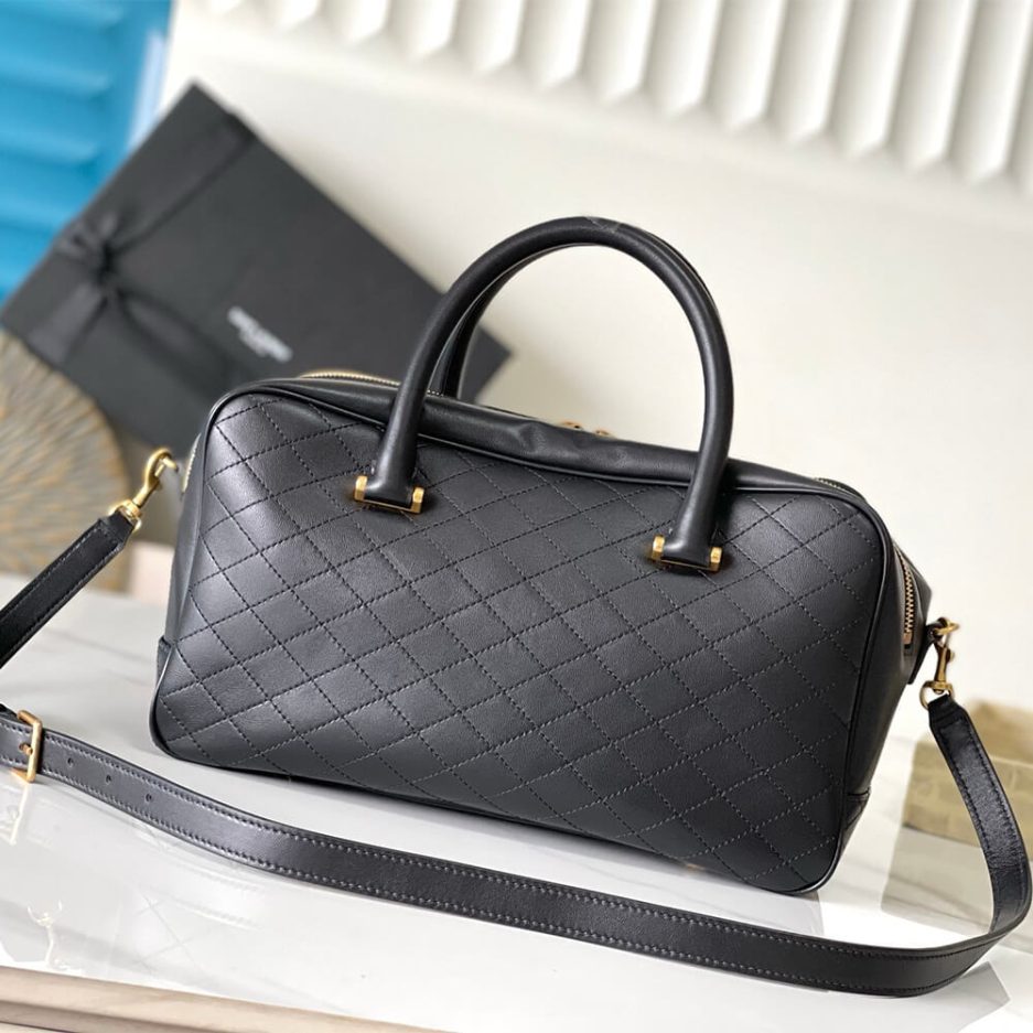 YSL LYIA DUFFLE IN QUILTED LAMBSKIN